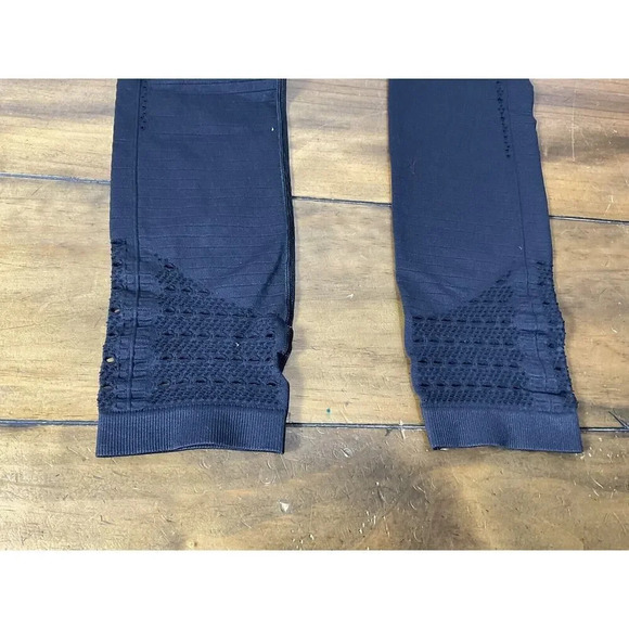 GYMSHARK Energy Seamless Leggings Womens Size Small Black High Rise - Picture 5 of 11
